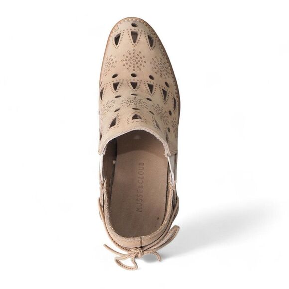 Musse & Cloud Coolise Laser Cut Leather Ankle Booties Women's 6/37 - Picture 9 of 11